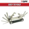TGR 19 in 1 Folding Multi-Function Bicycle Bike Tool - Heavy Duty, Compact