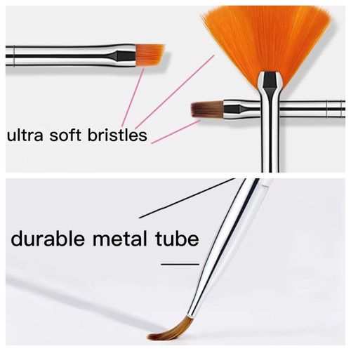 Nail Art Brushes Set, 20pcs Nail Design Painting Brushes, Professional Nail Art Design Brushes, Nail Fine Liner Brushes, Black