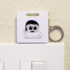 Azeeda 'Christmas Chubby Frog' Keyring Tape Measure/Spirit Level Tool (KM00038459)