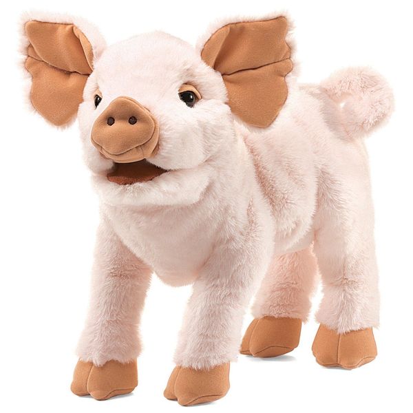 Folkmanis Piglet Hand Puppet, Pink, 1 EA