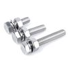 Stainless Steel M3 Hex Bolt Full Thread Hex Screw Bolt Nut Flat Lock Washer Kit Fully Threaded (M3x6mm 50 Sets)