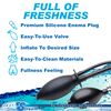 Cleanstream Inflatable Enema Plug | Reusable, Latex-Free Silicone Cleansing Plug with Hand Bulb & Flared Base | Inflates for Leak Prevention | Works with Standard Enema Bags | 4.5”