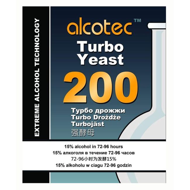 Turbo Yeast - Batch 200-86g | Vodka Yeast | Distilling Yeast | Mash Yeast | Yeast for Fermentation