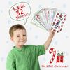 Christmas Stickers Decorating Bulk Pack Xmas Sale - OVER 600 Self Adhesive Paper Stickers - Merry Xmas Crafting, Scrapbook, Gift, Present, Party Bag Filler, Card Making Supplies for Kids