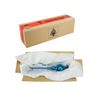 JACK Christbaumspitze Spitze Glas 28cm Eislack Glanz Matt Baumspitze Mundgeblasen Box, Farbe:Weiß Eislack