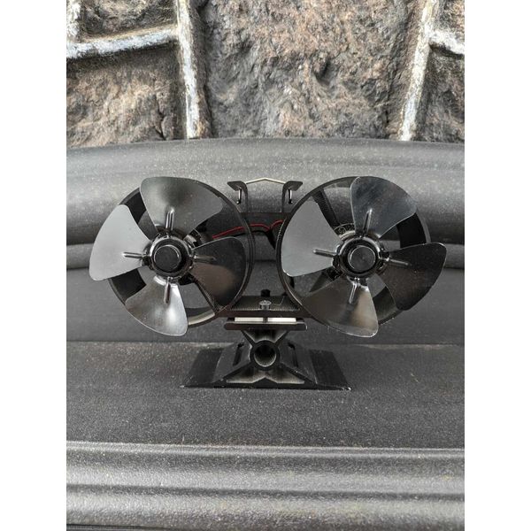 Power Fist 8 Blade Heat Powered Fireplace Fan 737g 8x5.5x4" Whisper Quiet