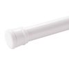 42 - 72 in. Spring Tension Shower Curtain Rod, White, Adjustable
