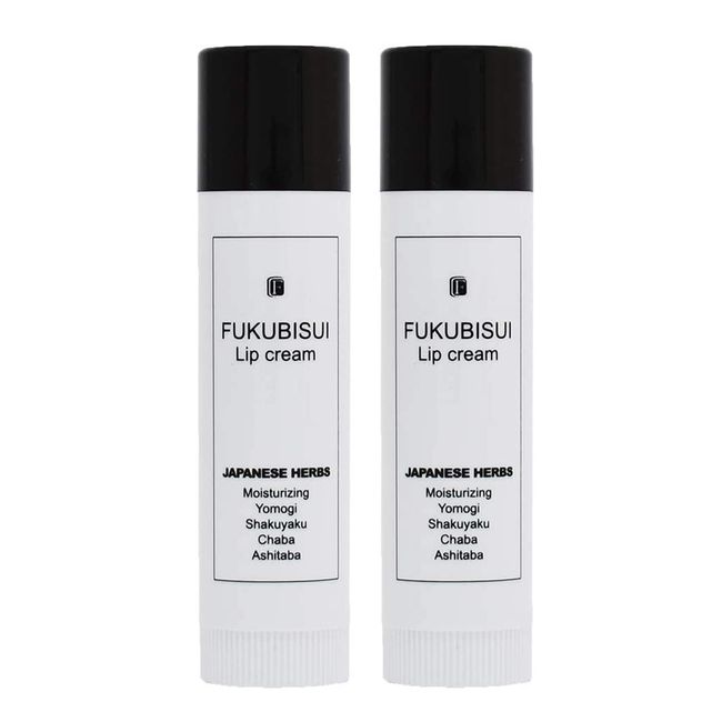 Fukubisui [Lip Balm Set of 2] FUKUBISUI Mouth Cosmetics [100% Naturally Derived Ingredients] Moisturizing Matte Finish Synthetic Polymer Free Sensitive Skin Genderless Skin Care