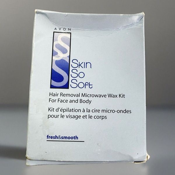 Avon Skin So Soft Fresh Smooth Hair Removal Microwave Wax Kit Face Body Clean