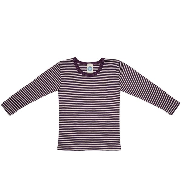 Unbekannt Cosilana Children's Long-Sleeved Shirt Wool / Silk - Purple - 18-24 months