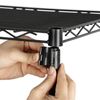 4PCS 4 Tier Wire Rack Shelving Unit Heavy Duty Storage Organizer for Kitchen 