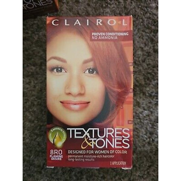 Clairol Textures & Tones Permanent Hair Color - 8RO - Flaming Desire