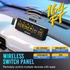 6-Gang LED Light Bar Switch Panel - Wireless Remote ON/OFF Circuit Control Box