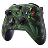 eXtremeRate Soft Touch Faceplate Case, Front Housing Shell Cover, Custom Patterned Replacement Kit for Xbox One S & Xbox One X Controller - Green Weeds