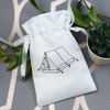 Azeeda 15cm 'Camping Tent' Satin Drawstring Bag/Pouch (SB00045858)