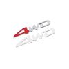 Partuto Silver Tone Red 4WD Pattern Car Body Decorative Emblem Badge Decal Replacement