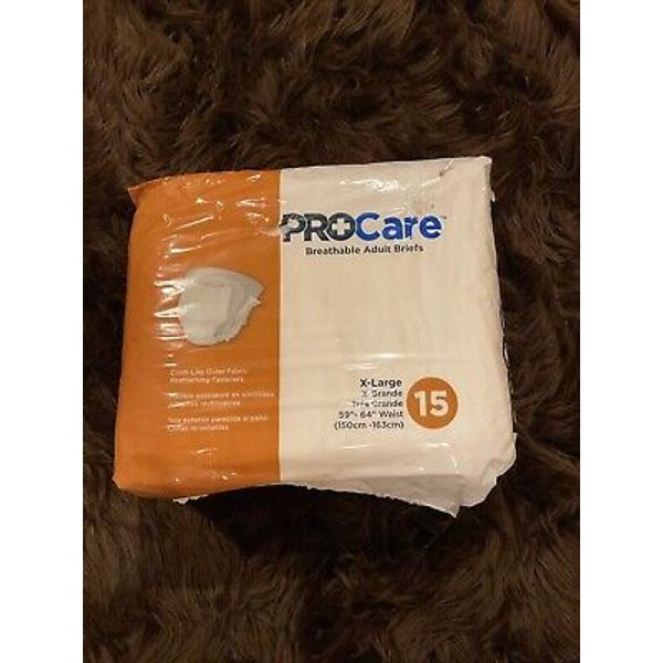 ProCare 15 Disposable Adult Briefs Diapers Size XL