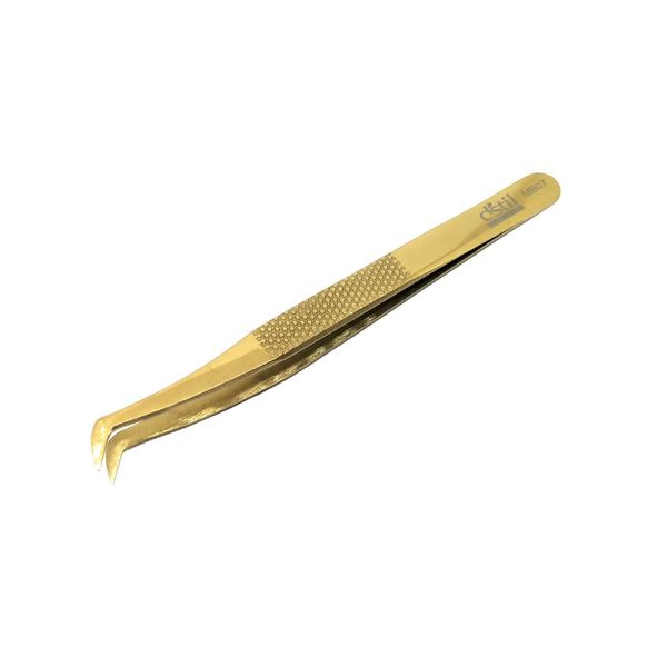 MB Series MB07 Professional Eyelash Extension Titanium Gold Precision Eyelash Tweezers Handmade Tweezers