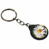 Ozorath Daisy Flower Keyring Keychain Key Ring Chain With Trolley Coin