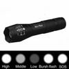Super-Bright  Tactical Flashlight 5 Modes Zoomable 2-Pack