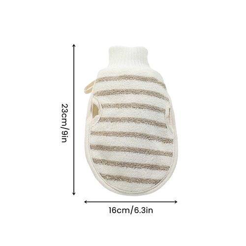 Exfoliating Gloves, Double-Sided Loofah Sponge Exfoliating Mitt, Skin Cleaning Bath Sponge Brush, Deep Gentle Clean Body Scrubber for Removing Dirt, Dead Skin, Skin Care Bath Accessory