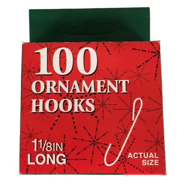 Kurt Adler Christmas Ornament Hooks 100 Pieces Box Set