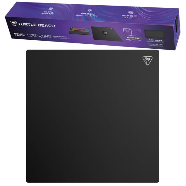 Turtle Beach Gaming Mouse Pad Sense Core Square Microwave Cloth (17.7 x 17.7 x 0.8 inches (450 x 450 x 2 mm) Non-slip Premium Material