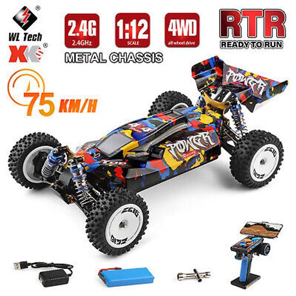 WLtoys XKS 124007 RC Car 1/12 2.4G 75KM/H 4WD Brushless RC Off-Road Car RTR W1I0