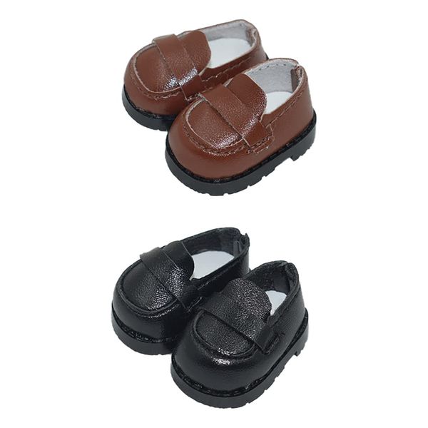 niannyyhouse 3.9 inches (10 cm) Plush Toy, Small Leather Shoes, Shoes x 2, Cotton Doll Shoes, Shoe Length: Approx. 1.5 inches (3.8 cm), Dress Up, Doll Accessories (a-2)