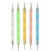 5 Nail Art Dotting Tools, Double Ended, Multi-Coloured, Marbling Tools