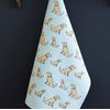 Sweet William Golden Retriever tea towel