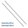 2PCS 8mmX200mm Linear Motion Rod Shaft Guide Diameter 8mm for DIY Craft Tool