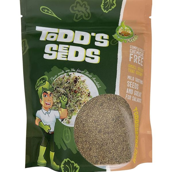 Todd’s Seeds - Alfalfa Seeds - 16 Oz Bulk Alfalfa Sprouting Seeds - Resealable Bag - Highest Germination - Non-GMO, Chemical Free (Better than Organic!) - Perfect for Home Gardening and Healthy Eating