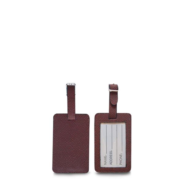 Football Leather Luggage Tag