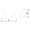 Daido Hunt BP Stainless Steel Wing Nut M3 10 Pack