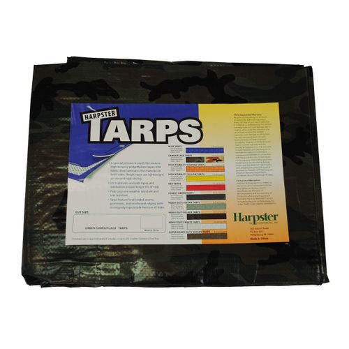 Camouflage/Green Tarp, 8'x10'