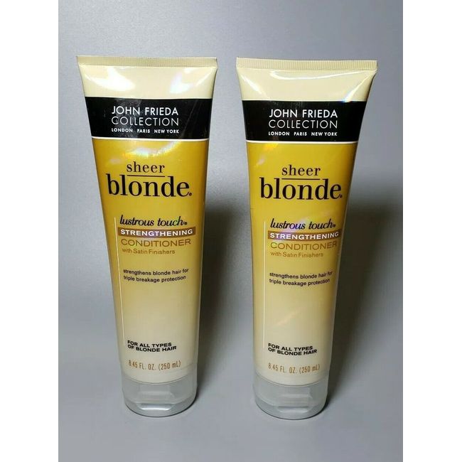 2 John Frieda Sheer Blonde Strengthening Conditioner Lustrous Touch  8.45 oz