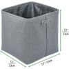 mDesign Fabric Bathroom Storage Bin with Handles, 2 Pack