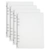 Patikil A5 Binder Cover, 4 Pcs PP 6 Ring Loose Leaf Binder Protector Round Ring Notebook Cover, Transparent