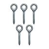 5 Pack - 1/4 x 2" INCH 500 LBS Shoulder Pattern Screw Eye Bolt Lag Thread Forged/Galvanized