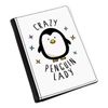 Crazy Penguin Lady Passport Holder Cover