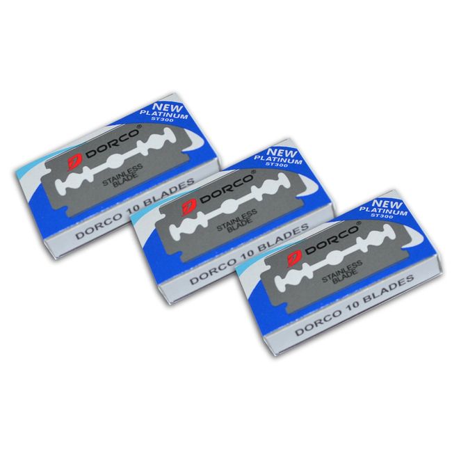 Dorco ST300 Platinum Double Edge Razor Blades - 30 Ct