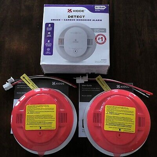 Lot Kidde Detect Smoke Alarm Model 20SAR, Smoke+Carbon Monoxide Alarm 30CUD10-V