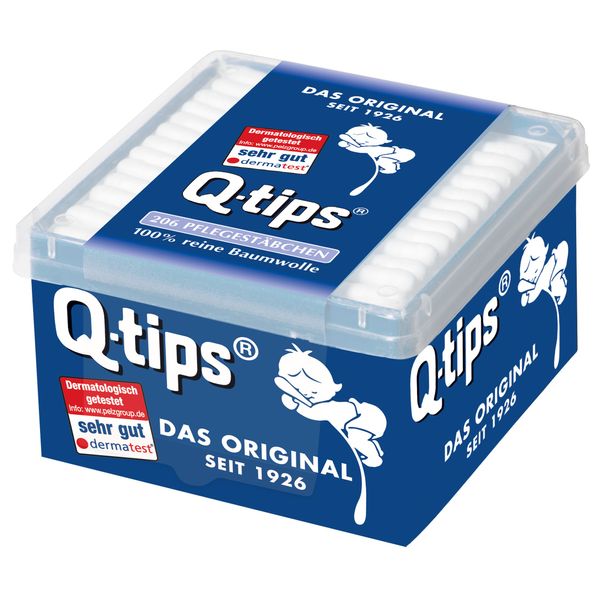 Q Tips Care Swabs/Cotton Buds Pack of (3 x 206 Sticks)