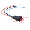 DUESI Motorcycle Hazard Light Switch Double Warning Flasher Emergency Signal w/3 Wires Lock