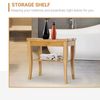 2 Tier Bamboo Bathroom Stool Spa Shower Stool Seat Organizer Stand