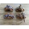 Primitive Farmhouse Faux  Iced Cinnamon Roll With Nuts