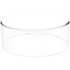 Plymor Clear Acrylic Round Cylinder Display Riser, 3" H x 8" D (2 Pack)