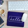 Shopagift Hello In Different Language - English Mouse Mat Pad 24cm x 19cm