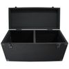 Durable DJ Carpeted Case Removeable Lid Storage Box for 180 LP Vinyl Records